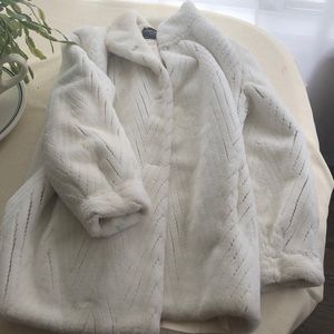 WHITE FUR COAT